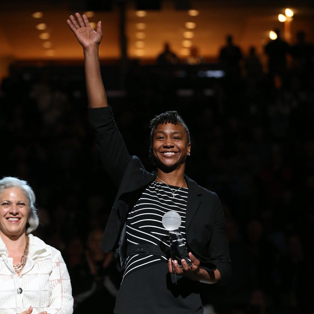 Tamika Catchings Receives Sports Legacy Award